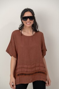 BLUSA ZEMYNA Mocha mousse