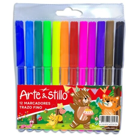 PACK X12 MARCADORES FINO 15.5X13CM ARTE STILLO HR0104 001