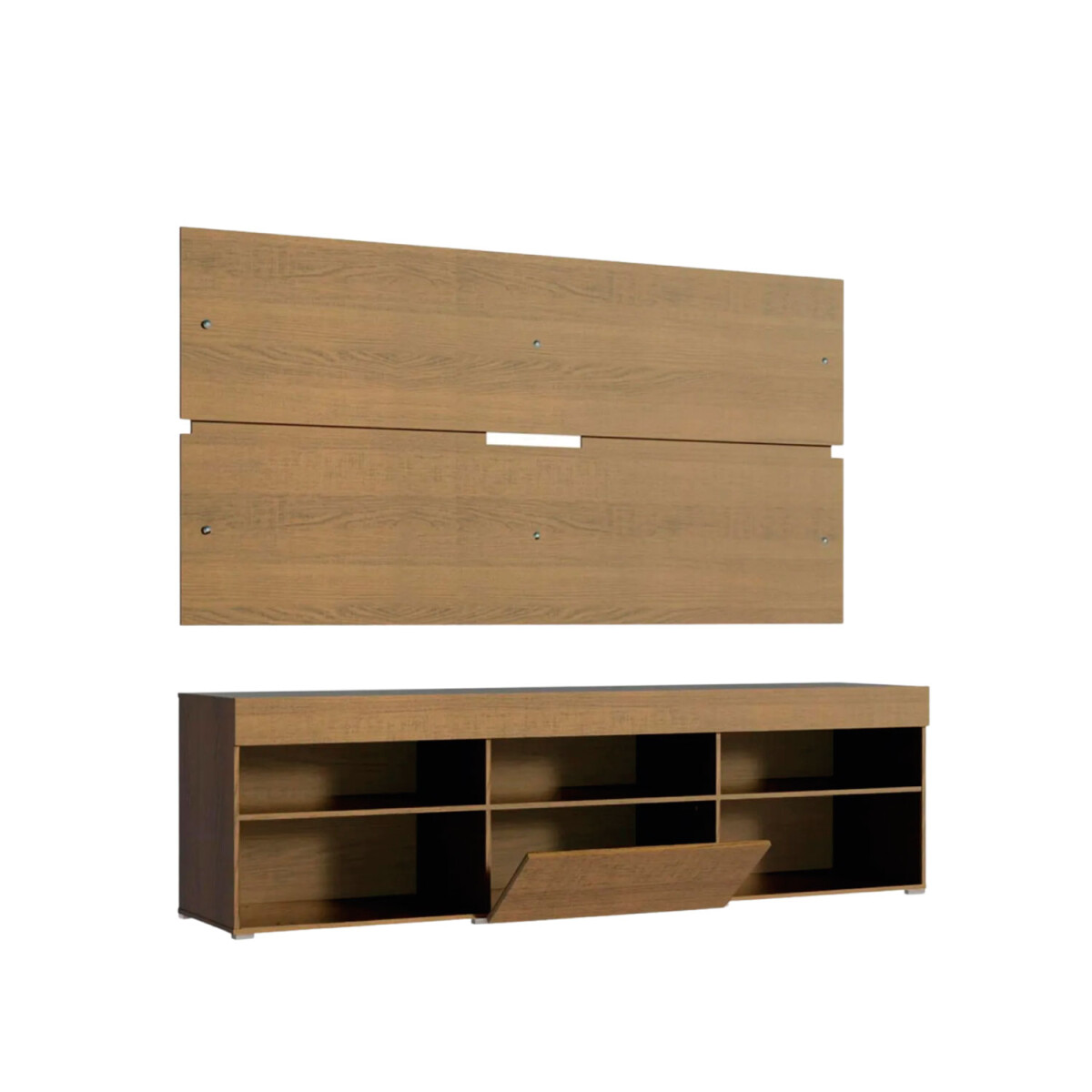 Rack con Panel Lumax para TV Miami Rústico 180 cm 