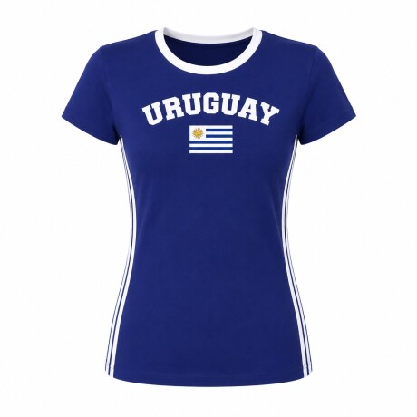 Camiseta Uruguay de Dama Bandera Uy Azul T-s AZUL