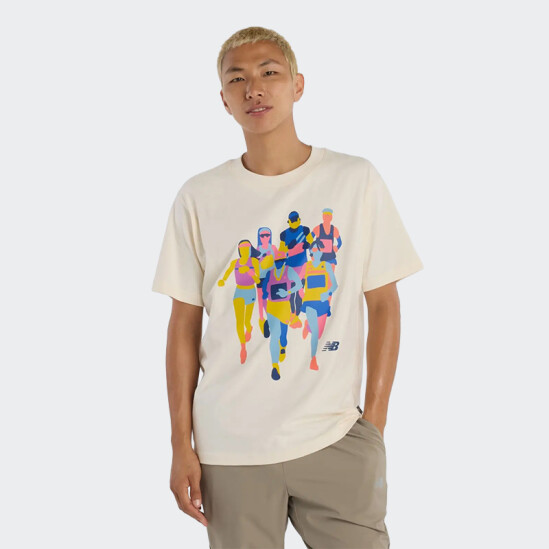 Remera New Balance Athletics System Blanco