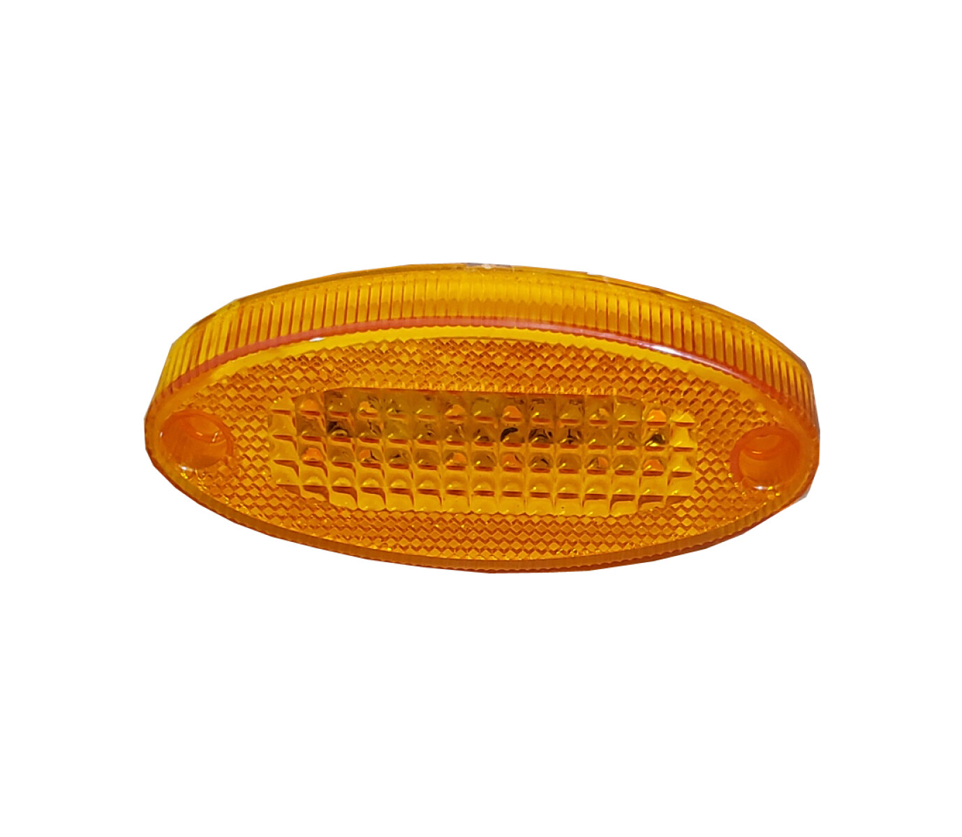 FAROL - LATERAL OVALADO 12 LED 12/24V AMBAR - 