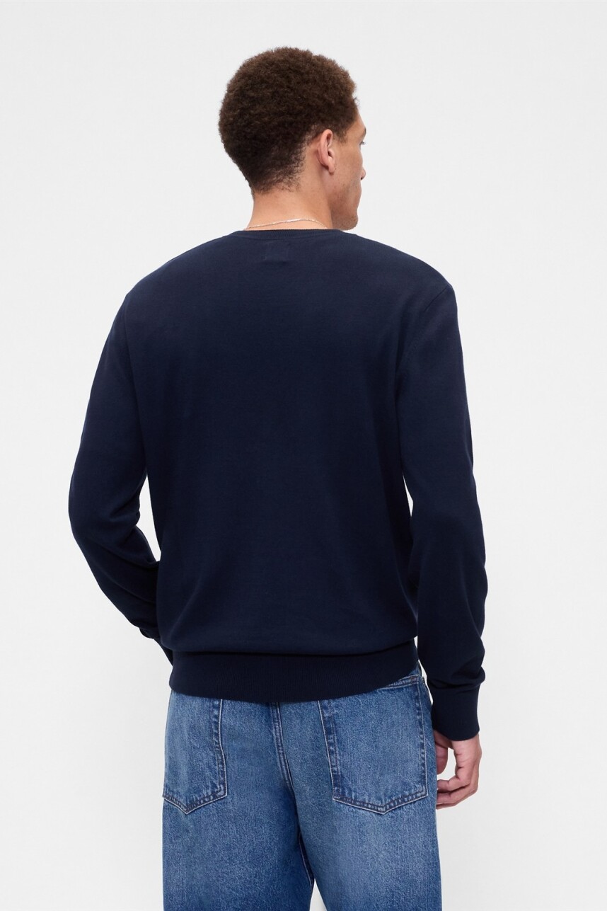 Buzo Algodón Cuello V Hombre Tapestry Navy