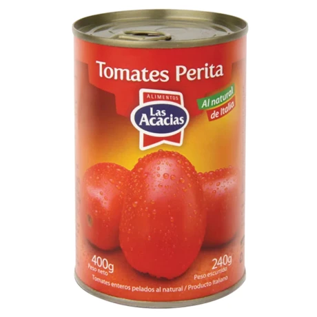 TOMATE PERITA LATA 400G LAS ACACIAS TOMATE PERITA LATA 400G LAS ACACIAS