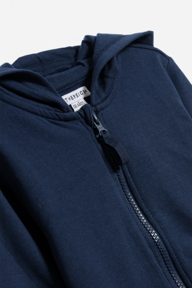 Buzo con cierre AZUL MARINO