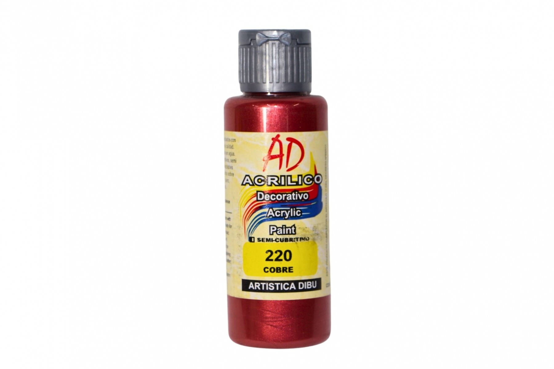 PINTURA ACRILICA ARTISTICA DIBU 60 ML. DIFERENTES COLORES - COLOR COBRE 220 