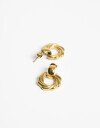 Aros Colgantes Cortos Metal Aros Cortos Acero - Dorado