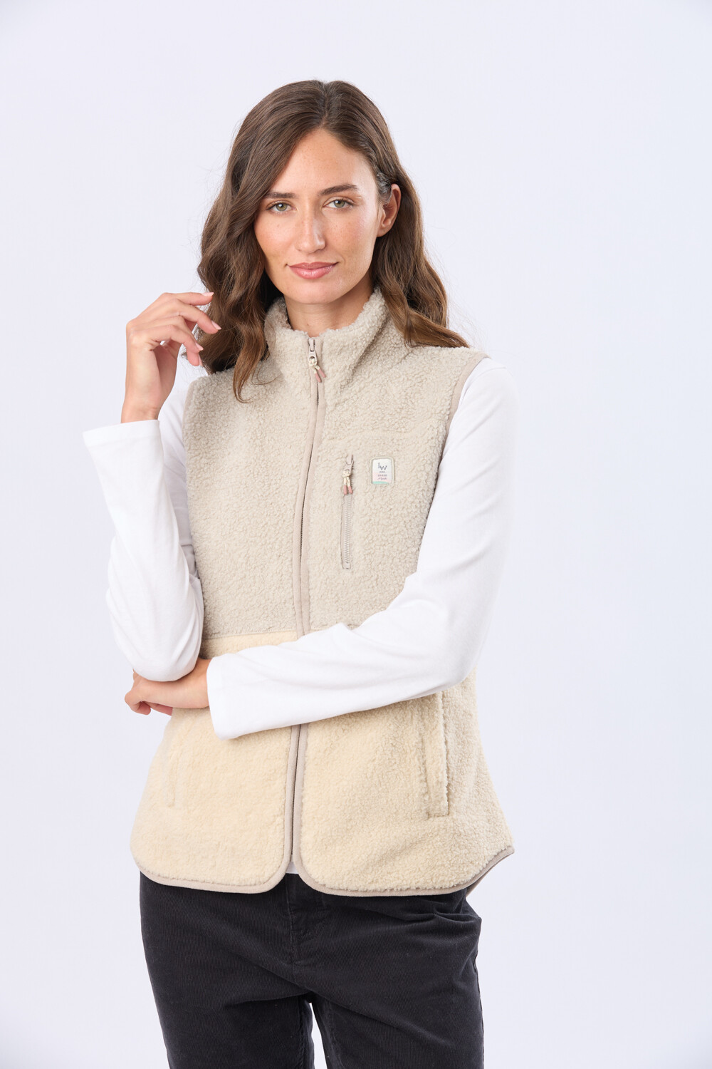 CHALECO DE SHERPA Gris