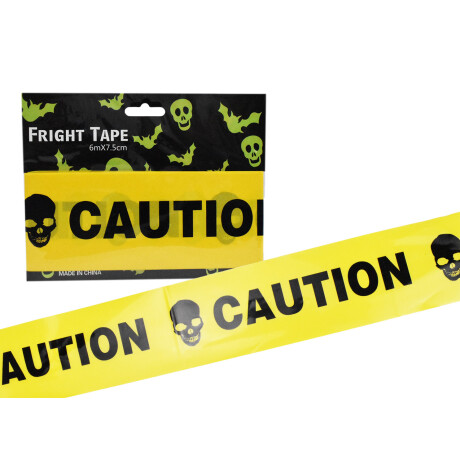 CINTA AMARILLA 6MT X 7.5CM 3 DISEÑOS WARNING/YOU DARE/CAUTION 26712 CINTA AMARILLA 6MT X 7.5CM 3 DISEÑOS WARNING/YOU DARE/CAUTION 26712