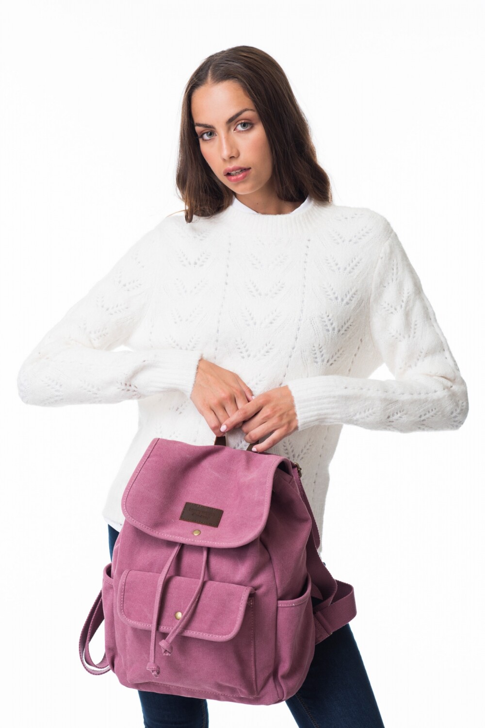 Mochila en canvas Rosa