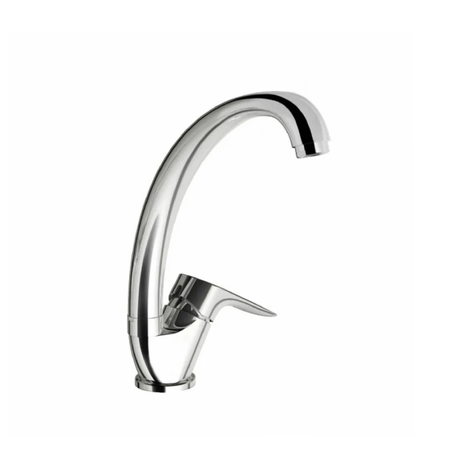 Griferia de Cocina Monocomando Curva Cromada Linea Jana Griferia de Cocina Monocomando Curva Cromada Linea Jana