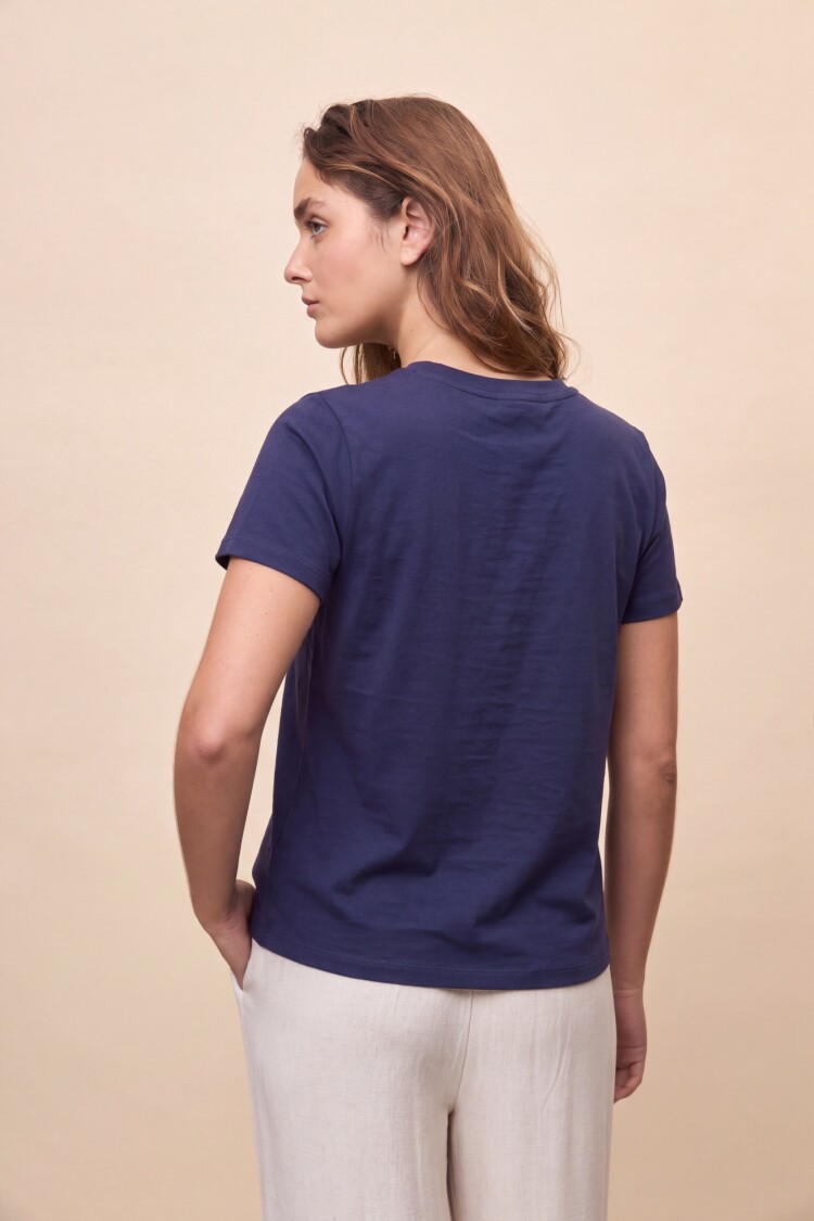 REMERA VACATION Azul Marino