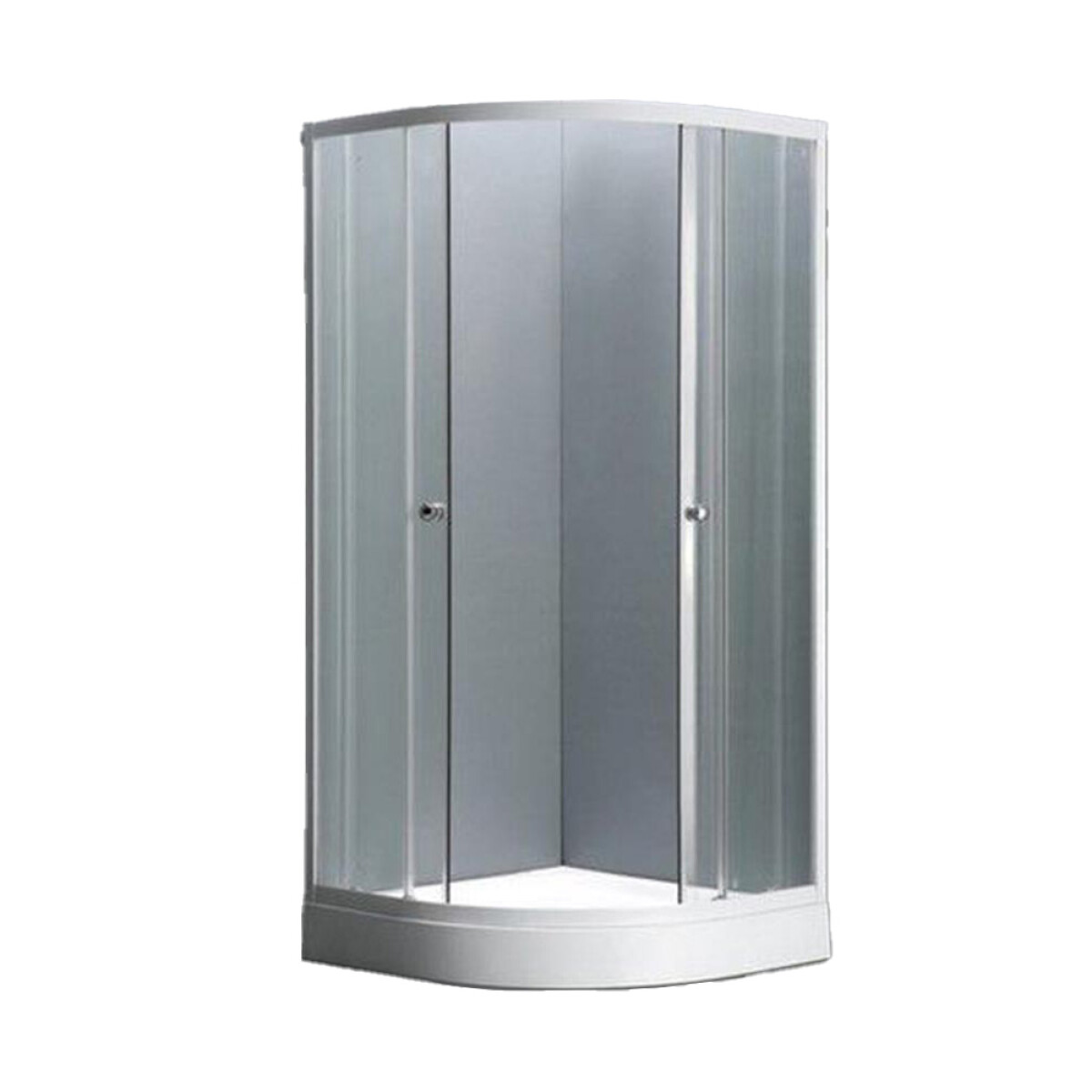 Cabina De Ducha Curva 80x80 Cm Con Base 