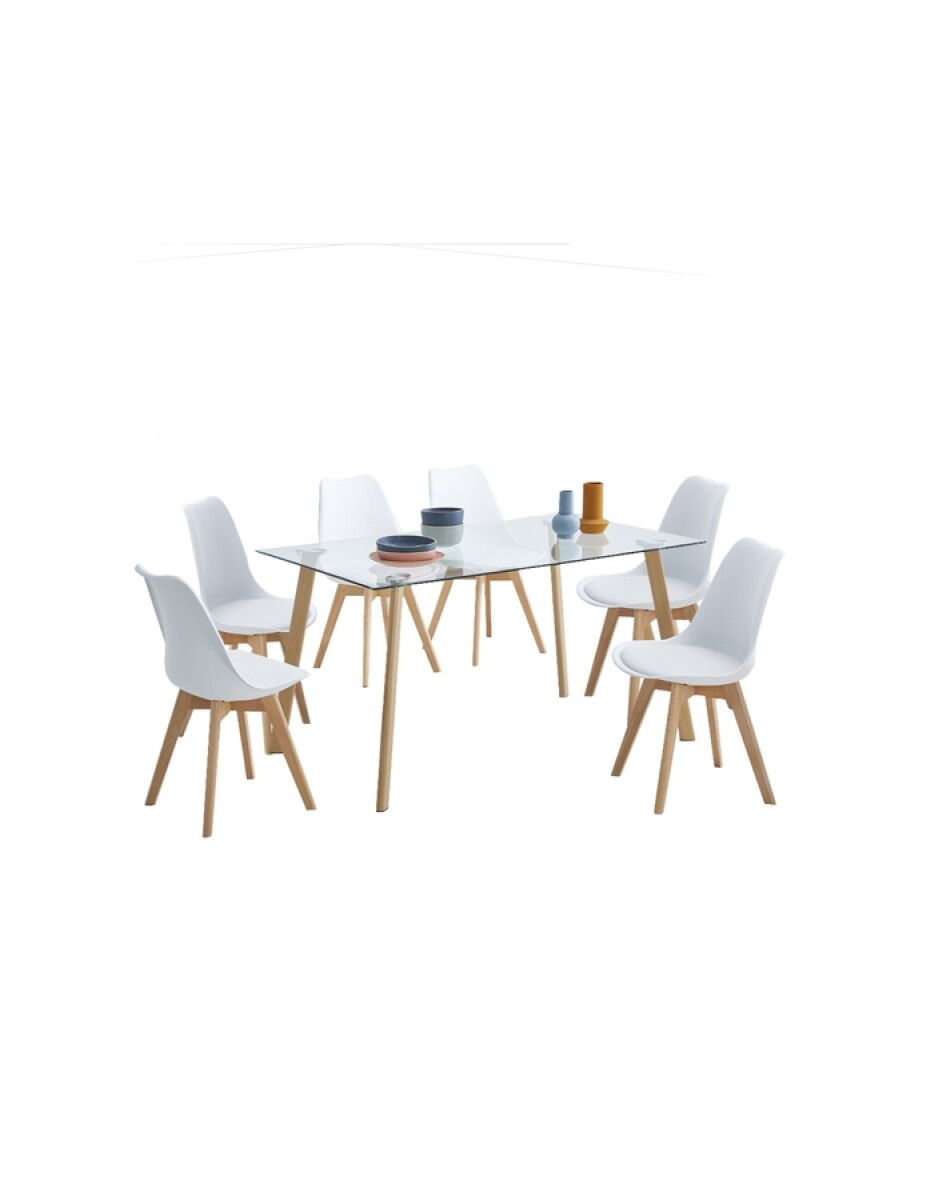Juego De Comedor 6 Sillas Acnes 
