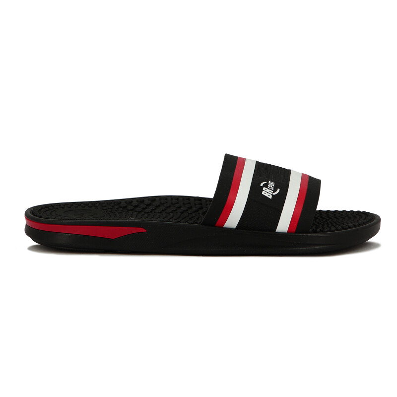 Chanclas Br Sport Ojota C/ Tira Ancha Negro-blanco