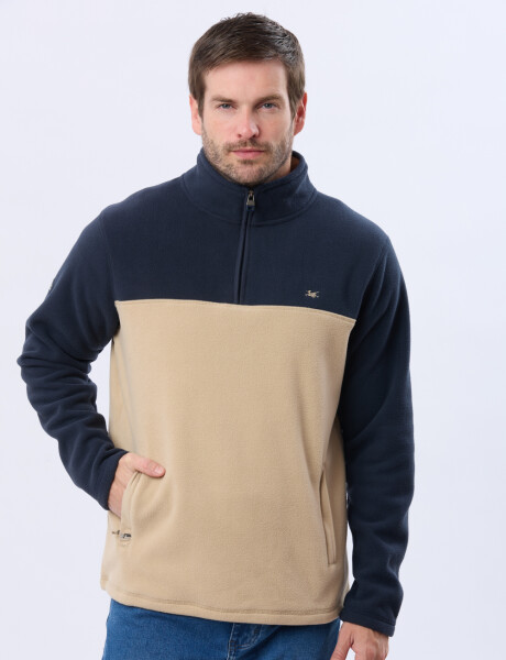 BUZO POLAR BICOLOR Beige