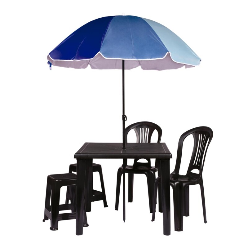 4 Silla Bistró sin apoya brazos NEGRO