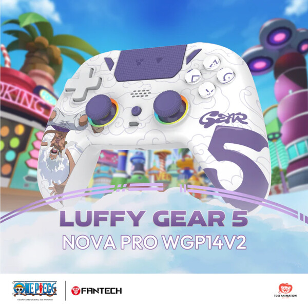 Joystick Fantech One Piece Gear 5 Pc Ps3 Ps4 Wpg14v2 JOYSTICK WGP14 GEAR5 ONE PIECE INALAMBRI