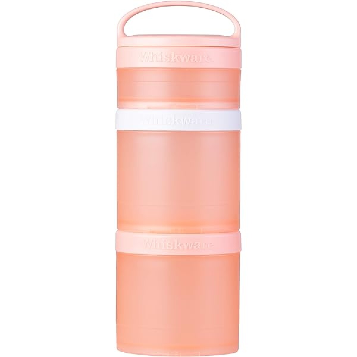 C04 - Contenedor De Snacks X3 Compartimentos Rosa 