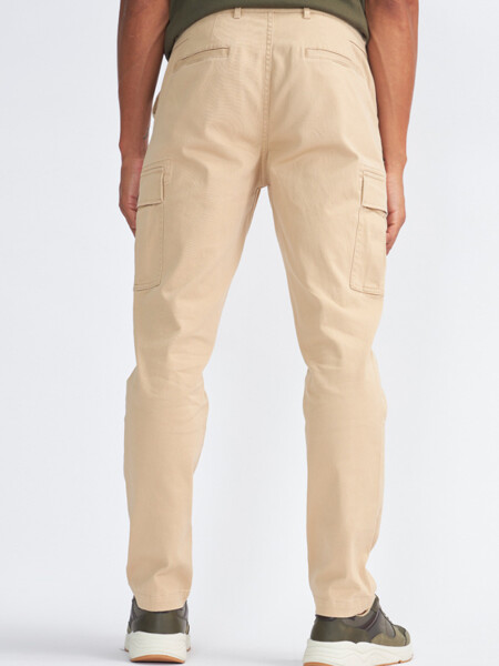 Pantalón cargo clásico Taupe
