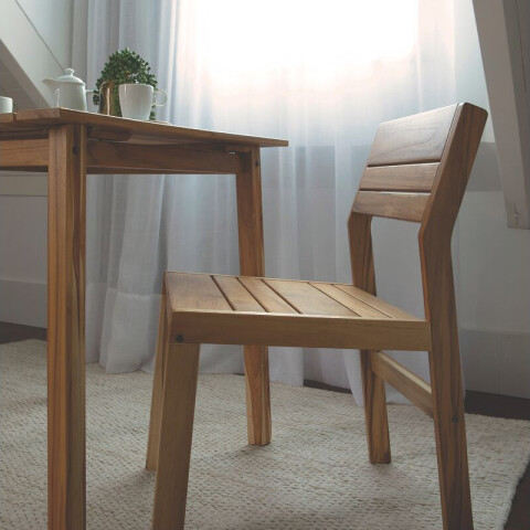 Silla de madera barnizada "Verona" TB7046