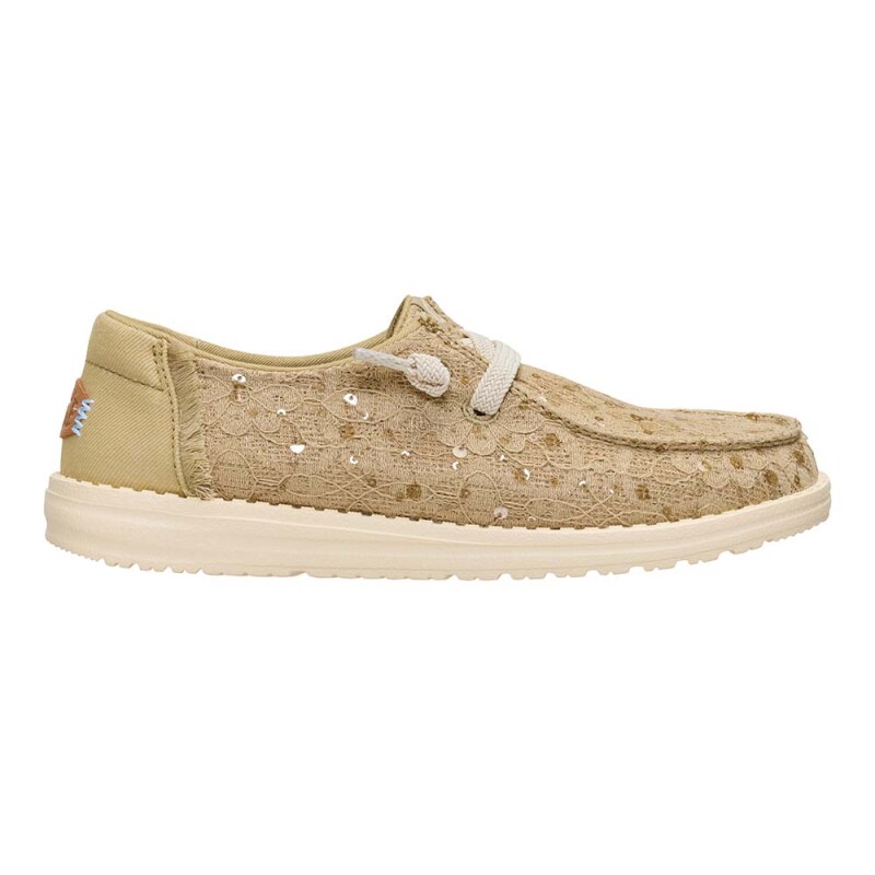 Wendy Sequin Lace Olive Grey