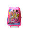 Mochila Barbie c/Carro Rosado - Azul