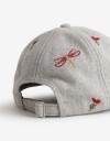 Caps Gorra Paño Bordada - Gris Melange