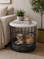 MESA WOOD CON CAMA MADERA