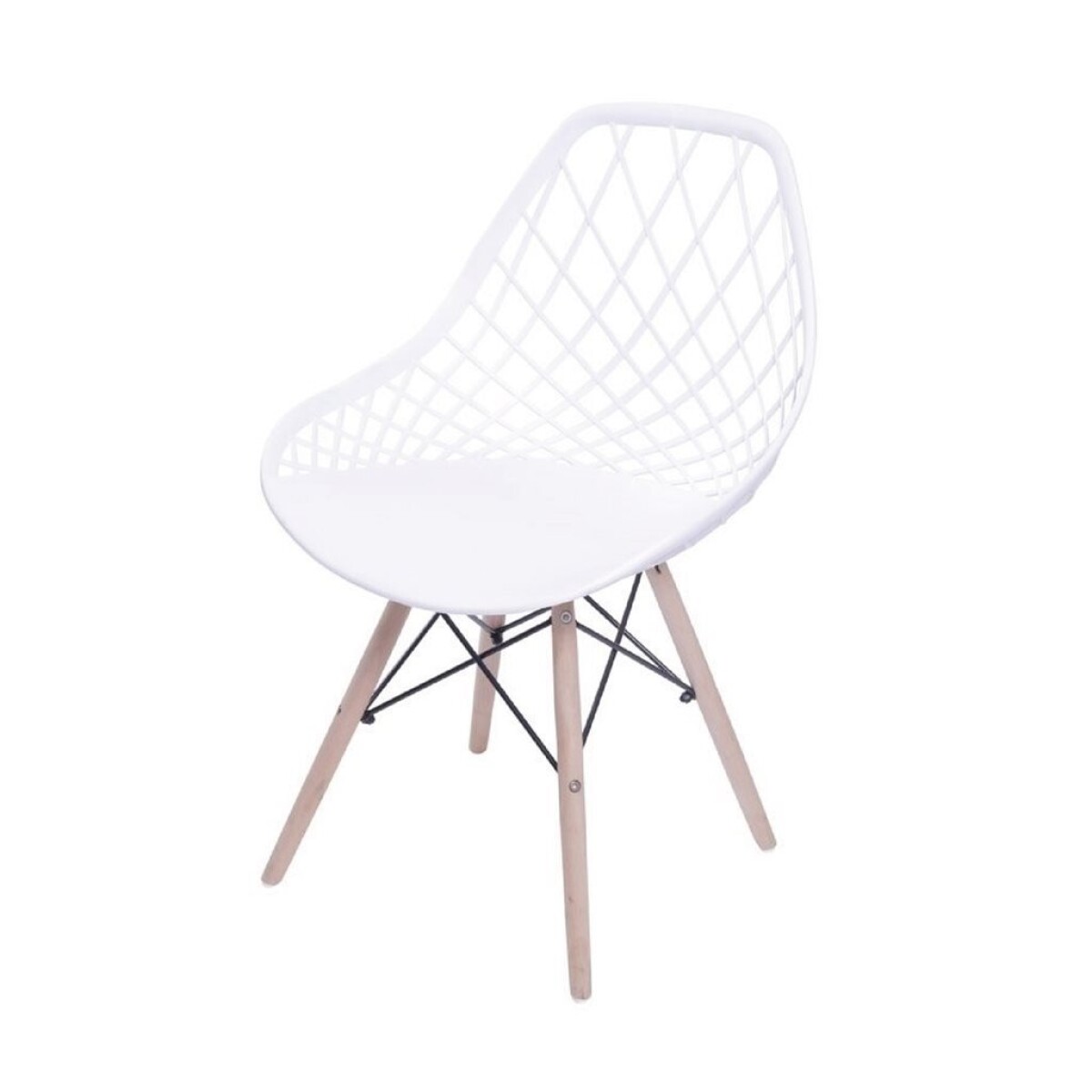 SILLA KAILA PP Y MADERA BLANCO 