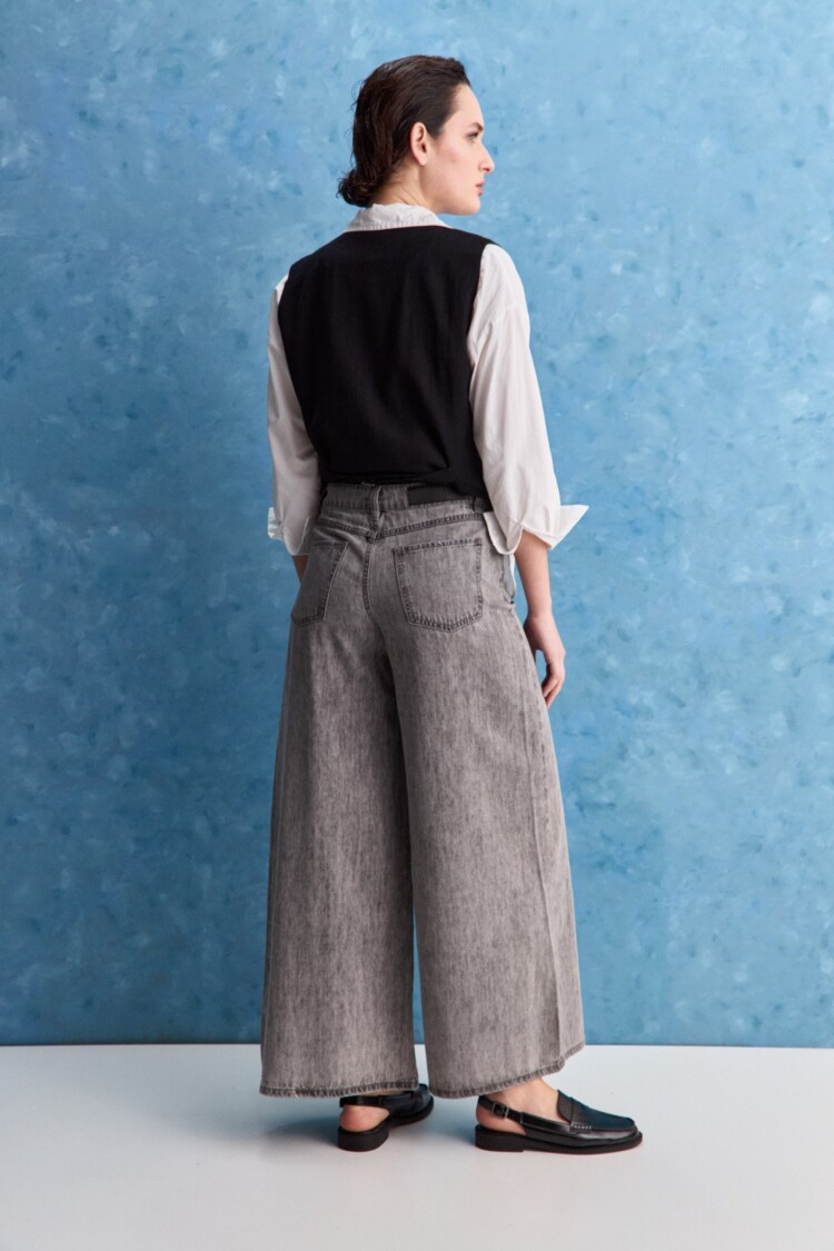 JEAN APERTURE Gris Claro