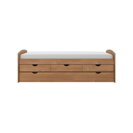 Cama Marinera 1 Plaza Con Cajones Ulli Marron