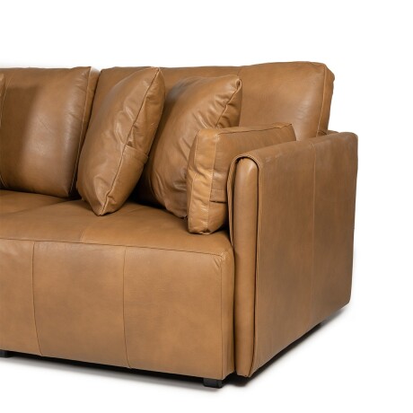 Rinconera Torino - Cuero Natural - Chaise Izquierdo 1016 (Nozes)