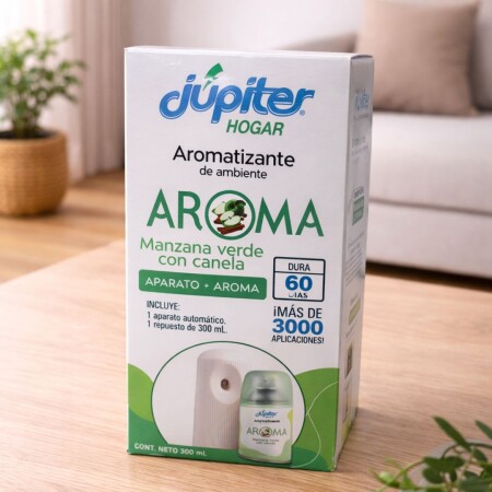 Aparato con aromatizante de ambiente Jupiter Manzana 300ml Aparato con aromatizante de ambiente Jupiter Manzana 300ml