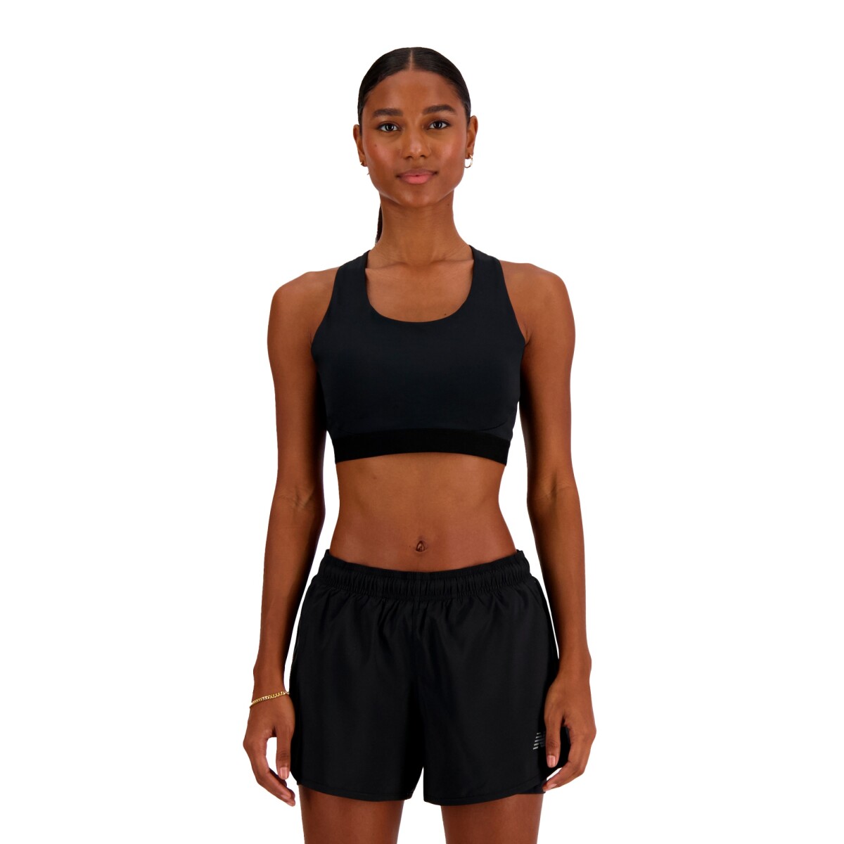 Top New Balance de Dama - SLEEK MEDIUM SUPPORT - WB41046BK - BLACK 