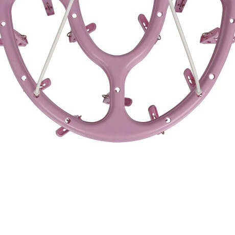 Mini Tendedero Ovalado 24 Palillos Plásticos para Ropa Mor Rosa