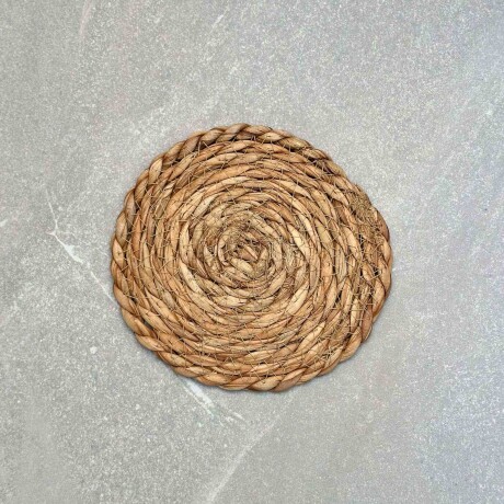 Posavasos Individual De Mesa Yute / Fibra Natural Ø 18cm Posavasos Individual De Mesa Yute / Fibra Natural Ø 18cm