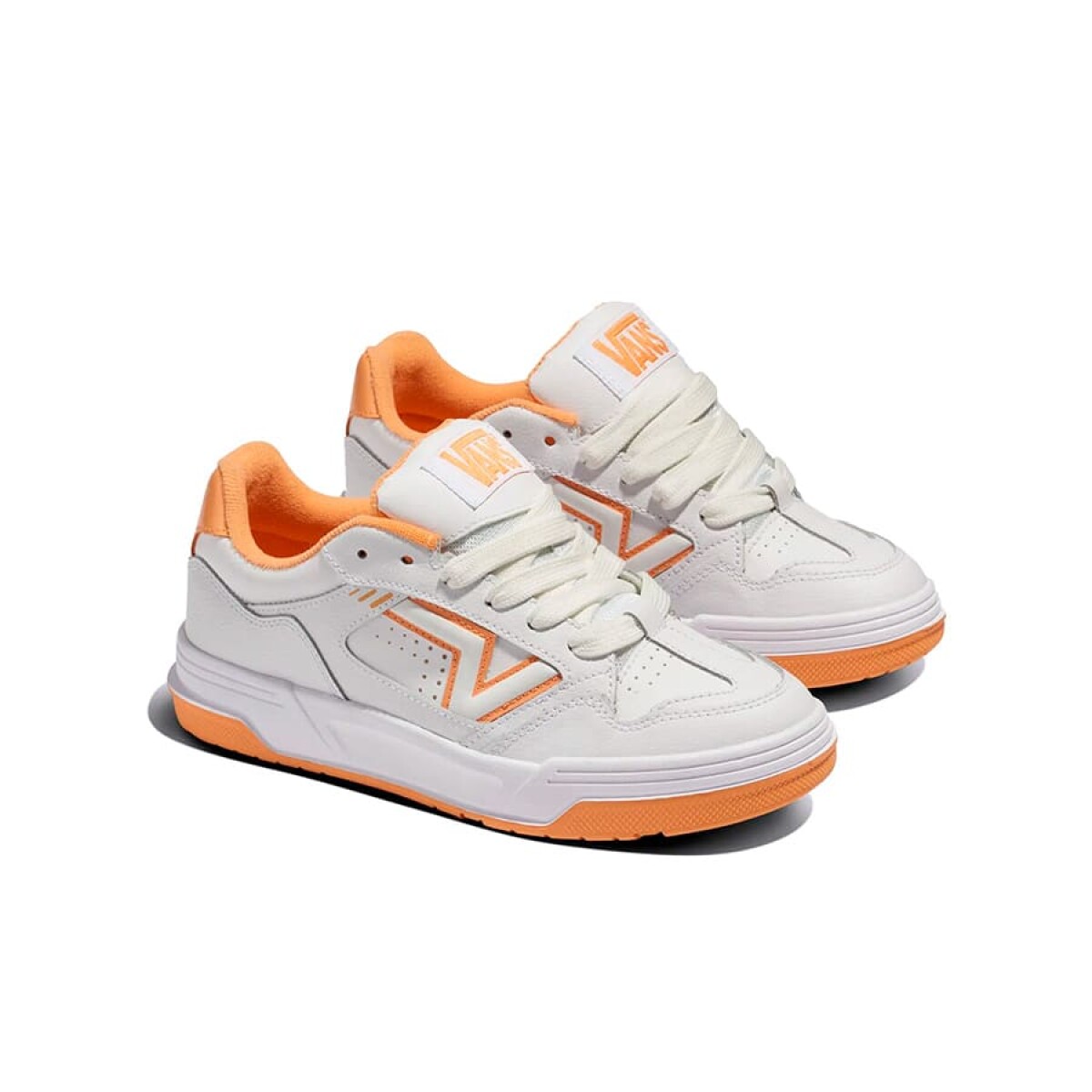 Championes Vans Upland de Mujer - VN000D1HZ34 - Blanco-naranja 