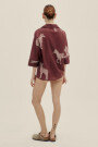 SOL SHIRT Zebra Merlot