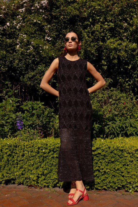 Vestido Diamanta Negro