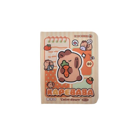 Cuaderno pocket capybara naranja