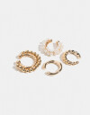 Bijou Cuff Perla Set De Earcuff - Dorado