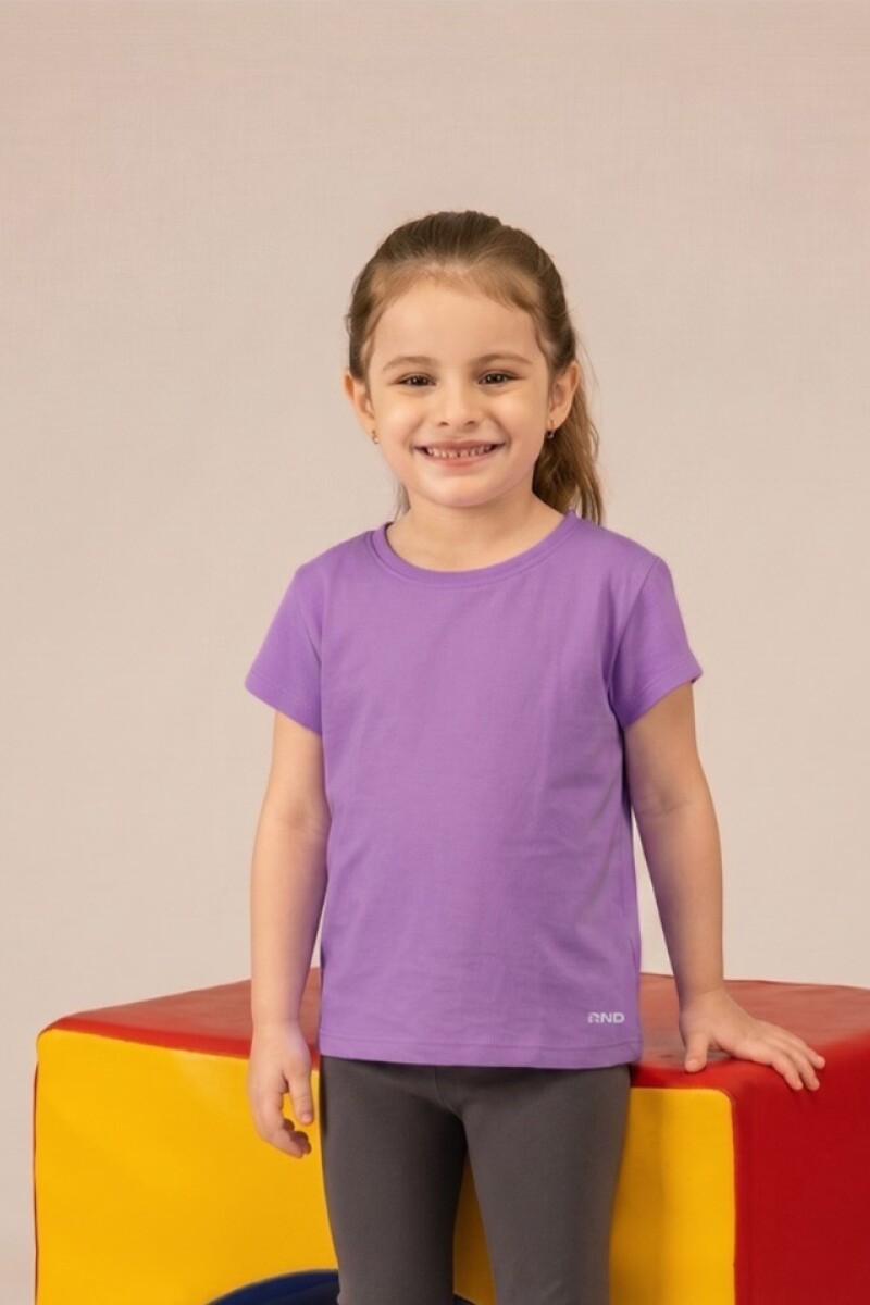 Remera Deportiva para Niñas. Lavanda