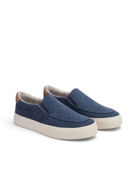 ZAPATO NAUTICO DE LONA Piedra
