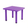 Mesa Cuadrada de Plástico y Metal para Niños 60x60cm Violeta
