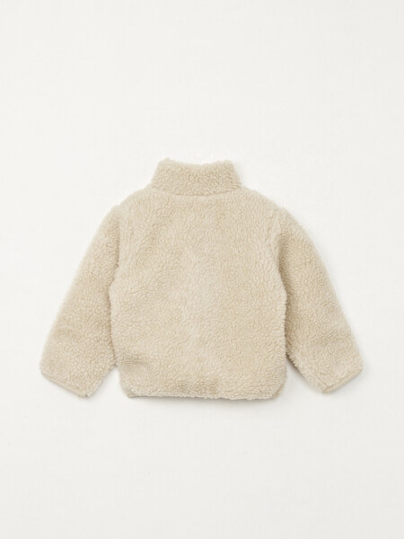 Campera sherpa estampada Crudo