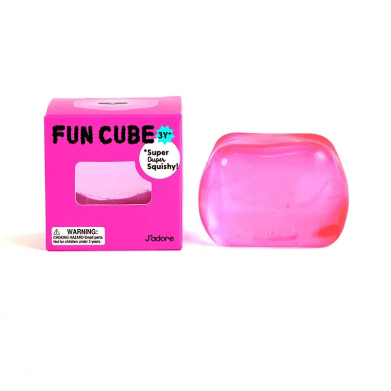 Squishy Cubo Sensorial Fun Cube Jadore Fucsia