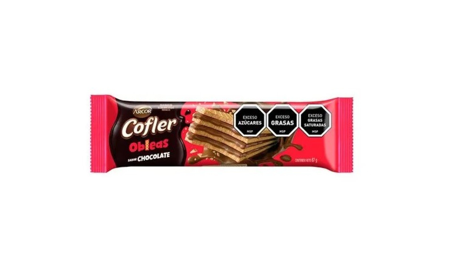 Waffle oblea Cofler 91g relleno chocolate 