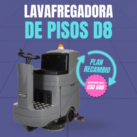 Lavafregadora Blancus D8 Hombre a bordo Lavafregadora Blancus D8 Hombre a bordo