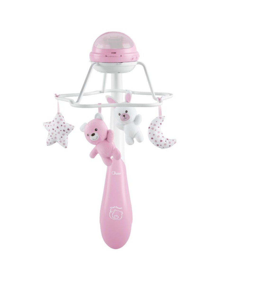 Movil musical chicco arco iris - rosa 